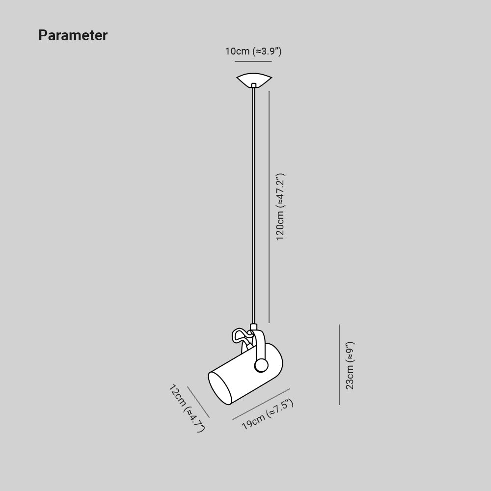 Adjustable Metal Drop Ceiling Fixture E27 Socket Warm Glow Tilting Shade Over Island Counter Dinette Task Modern Minimal Scandinavian Style