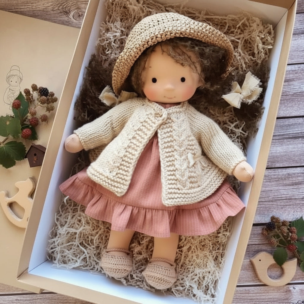 Cotton Plush Companion Doll for Creative Storytelling & Open-Ended Play | Handcrafted Soft Body Design for Kids