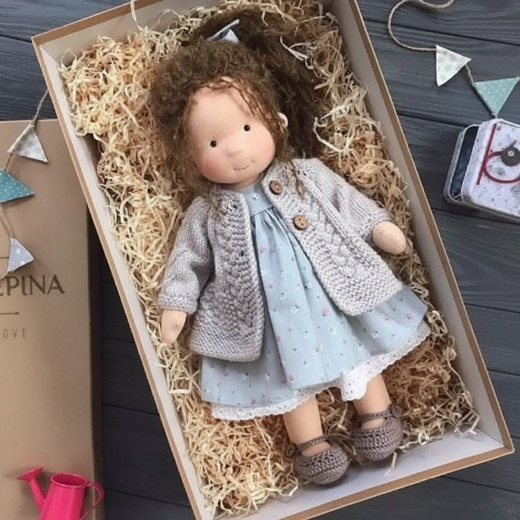 Cotton Plush Companion Doll for Creative Storytelling & Open-Ended Play | Handcrafted Soft Body Design for Kids