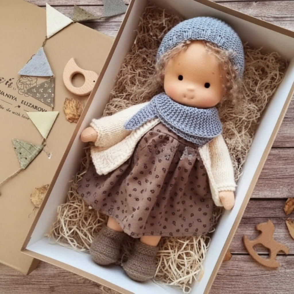 Cotton Plush Companion Doll for Creative Storytelling & Open-Ended Play | Handcrafted Soft Body Design for Kids
