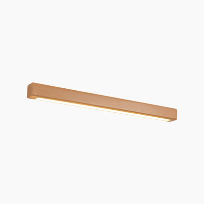 Linear Wood Sconce with Adjustable LED – Natural Beech Finish for Bedroom, Hallway & Contemporary Spaces – Switchable Light Modes – Slim 1.8
