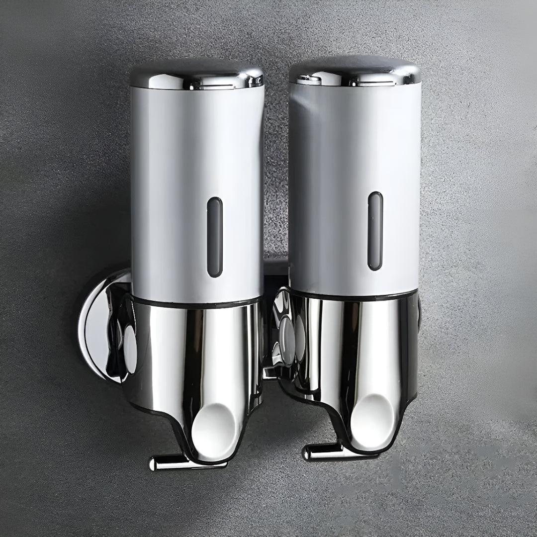 Wall-Mount Soap Dispenser for Bathroom & Kitchen | Space-Saving Metal Pump with Stainless Steel Finish & 17 oz Capacity | Liquid Soap