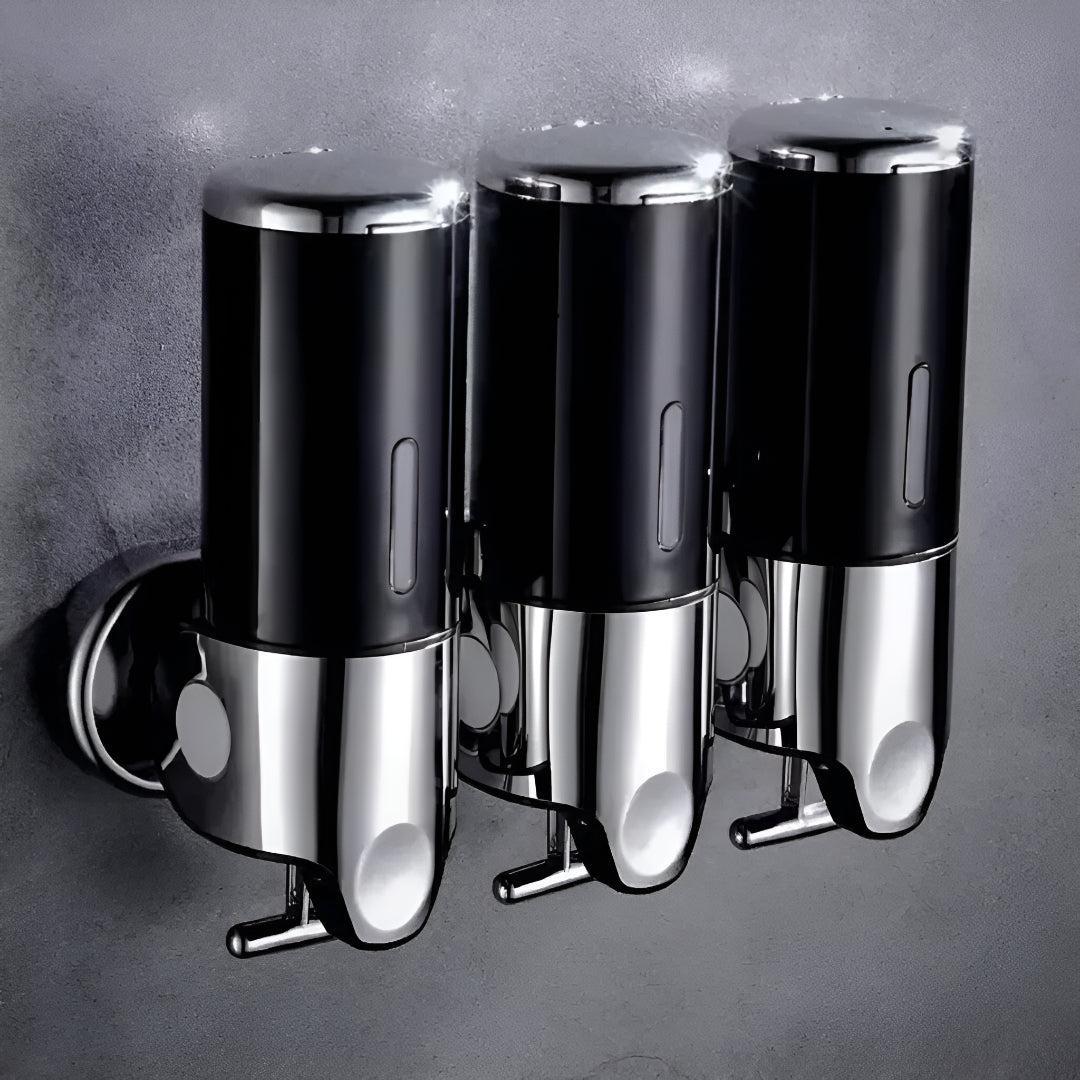 Wall-Mount Soap Dispenser for Bathroom & Kitchen | Space-Saving Metal Pump with Stainless Steel Finish & 17 oz Capacity | Liquid Soap