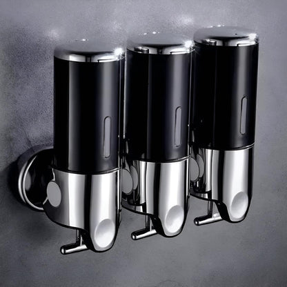 Wall-Mount Soap Dispenser for Bathroom & Kitchen | Space-Saving Metal Pump with Stainless Steel Finish & 17 oz Capacity | Liquid Soap