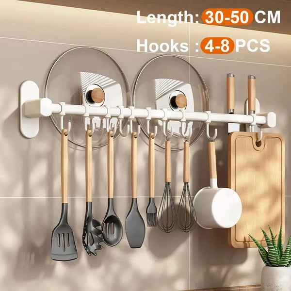 HOOKFLOW – Wall Mounted Kitchen Hook Rack