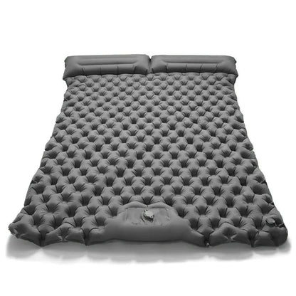 WanderRuhe | Ultra-Light Self-Inflating Double Hiking Mat with Auto-Inflation Technology | Spacious and Portable for Comfortable Camping