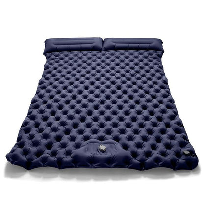 WanderRuhe | Ultra-Light Self-Inflating Double Hiking Mat with Auto-Inflation Technology | Spacious and Portable for Comfortable Camping