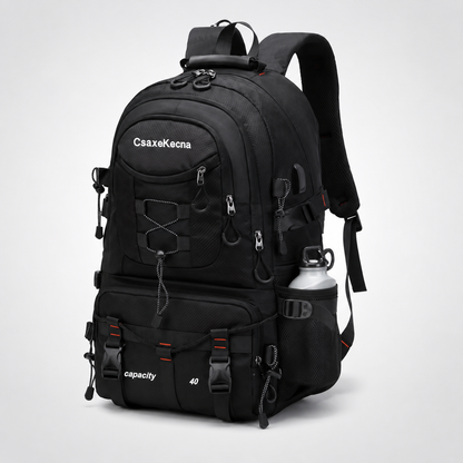 40L Hiking Backpack with USB Charging Port for Multi-Day Treks & Camping Trips – Water-Resistant Outdoor Daypack with Laptop Sleeve
