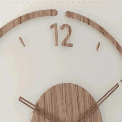 Wall Clock in Scandinavian Design | Silent Quartz Movement