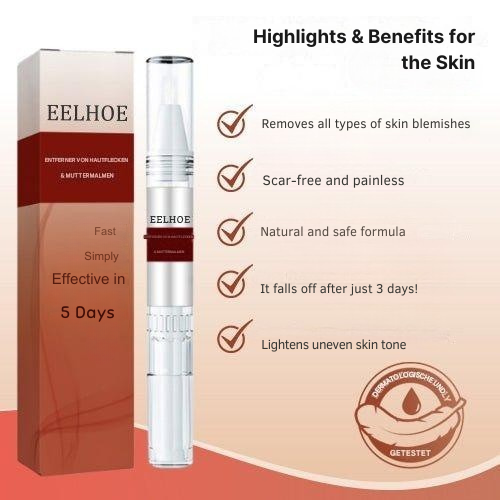 Skin Tag & Wart Removal Pen with Precision Applicator Tip for Spot Treatment at Home | Natural Plant-Based Formula