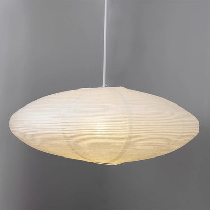 Handmade Rice Paper Sphere Pendant Lamp for Dining Room & Bedroom | Sculptural Ceiling Fixture with Adjustable Cord | E26 Edison Bulb Compat