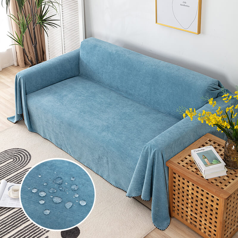 Couch Protector Cover Waterproof Non-Slip Pet-Friendly for Living Room Furniture Cotton Blend Throw Multiple Sizes Available