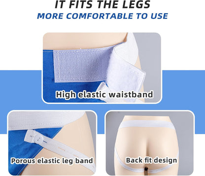 Wearable Urine Collector System, Portable Urinal for Men and Women, Urine Collection System with Waist and Leg Straps