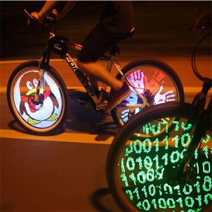 Bicycle Wheel Lights for Spokes, LED Bike Lights with 30 RGB Patterns, Bike Accessories for Night Cycling Safety