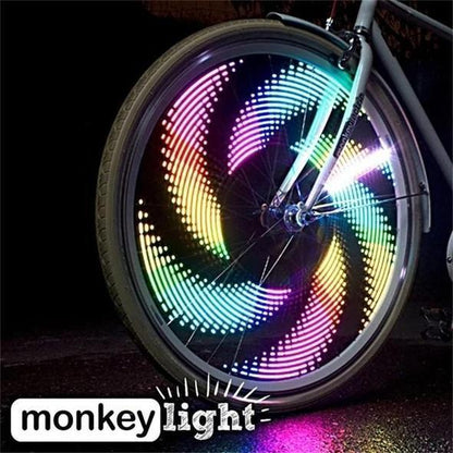 Wearclo | Bicycle Spoke LED Lights with 30 Colorful Patterns | Enhanced Visibility for Safety