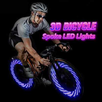 Bicycle Wheel Lights for Spokes, LED Bike Lights with 30 RGB Patterns, Bike Accessories for Night Cycling Safety
