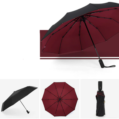 Wearclo | Wind-Resistant Storm Umbrella with Automatic Open Button | Portable Protection Against Rain and Wind