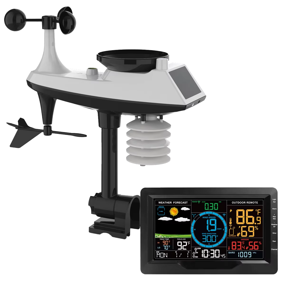 Ortekor WeatherWise | Home Weather Station with Advanced Sensors | Real-Time Data for Accurate Local Forecasts