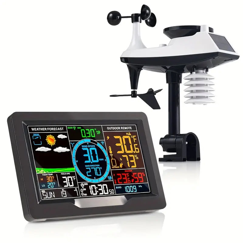 Ortekor WeatherWise | Home Weather Station with Advanced Sensors | Real-Time Data for Accurate Local Forecasts