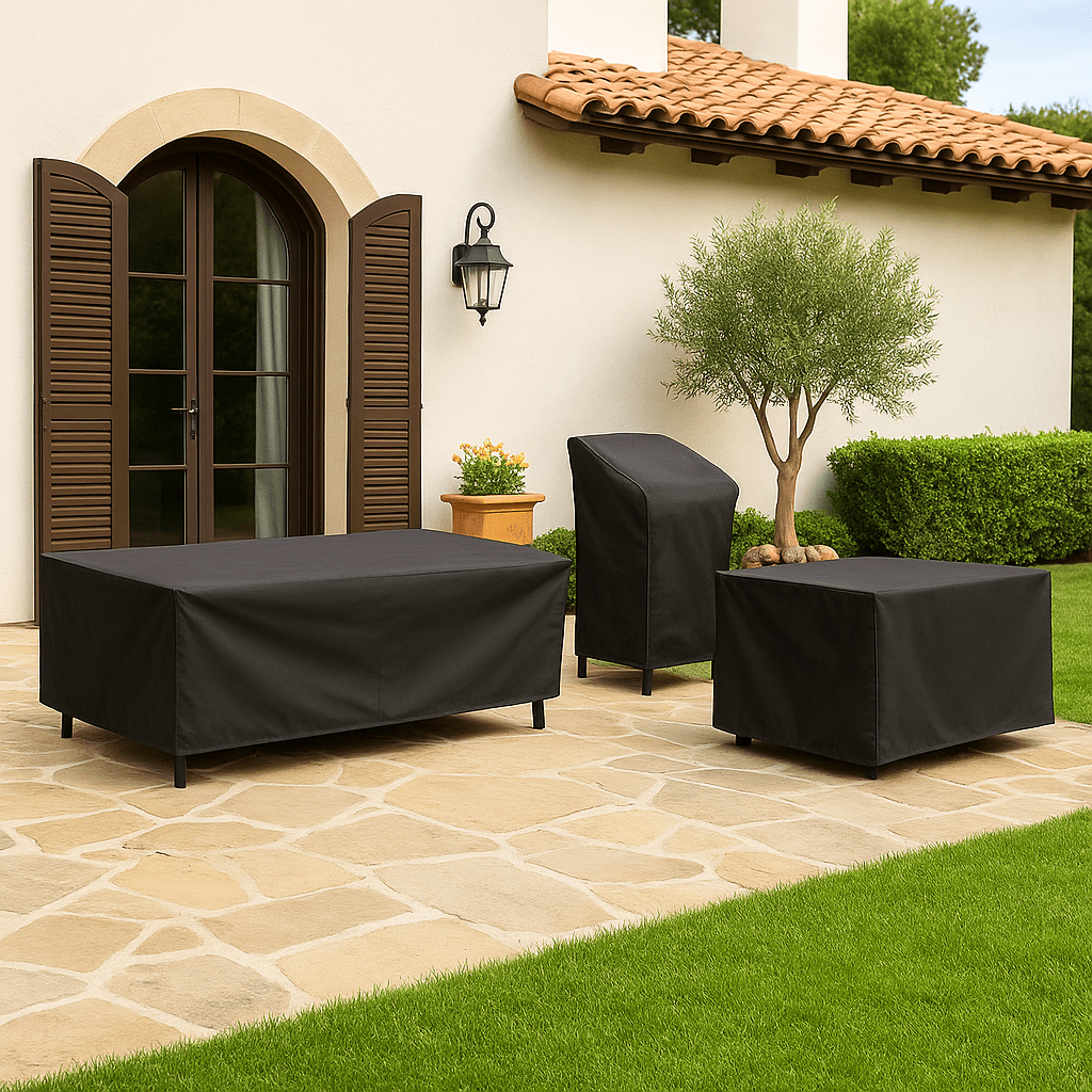 Waterproof Outdoor Furniture Cover for Patio, Garden & Deck Protection – All-Season Heavy-Duty Polyester Shield for Sofas, Tables, Chairs
