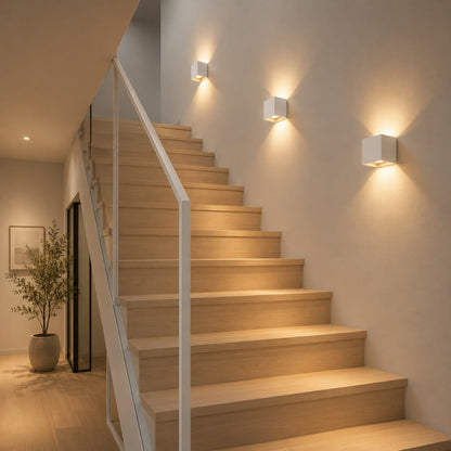 Rechargeable Battery-Powered Wall Sconce with Motion Sensor & Magnetic Mount for Hallways & Stairways
