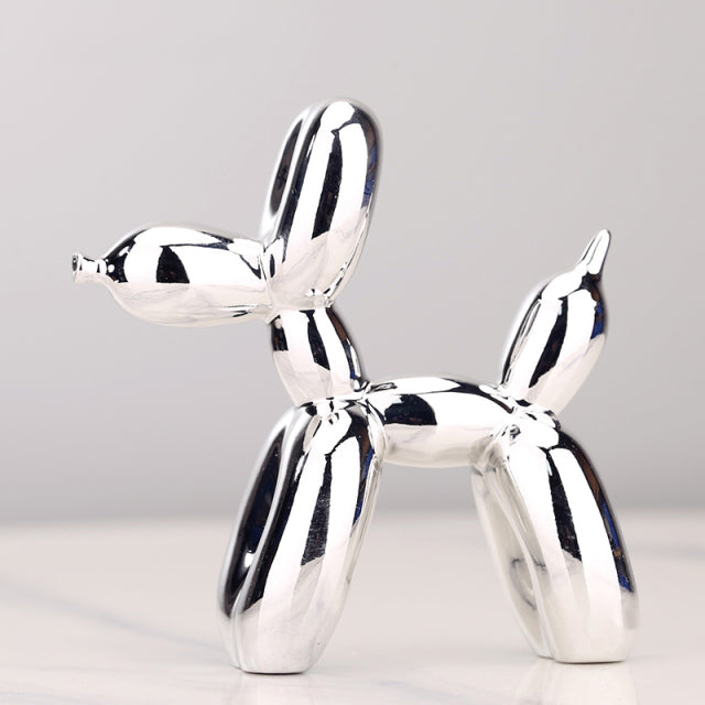 Whimsical Balloon Dog Sculpture – Playful Home Décor Art Piece in High-Quality Resin