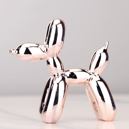 Whimsical Balloon Dog Sculpture – Playful Home Décor Art Piece in High-Quality Resin