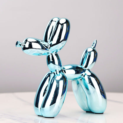 Whimsical Balloon Dog Sculpture – Playful Home Décor Art Piece in High-Quality Resin