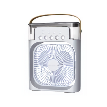 Portable Personal Air Cooler & Humidifier – USB Rechargeable Desktop Cooling Fan with Ice Water Tank for Home, Office, Bedroom & Travel