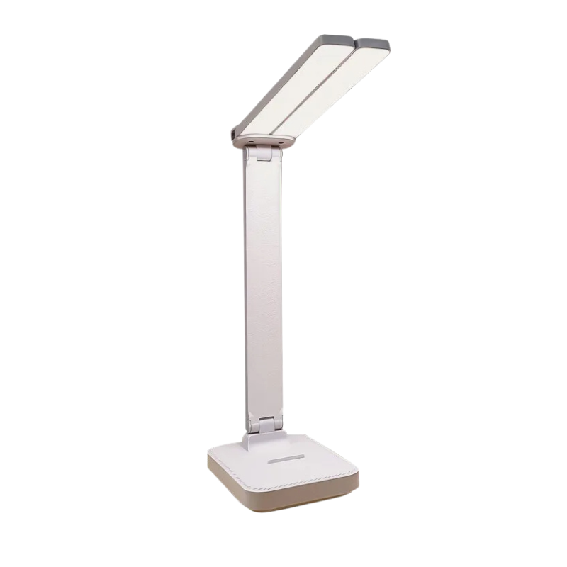 Folding LED Desk Lamp with Built-In Phone Stand & USB Charging – 3 Brightness Levels for Study, Work & Reading