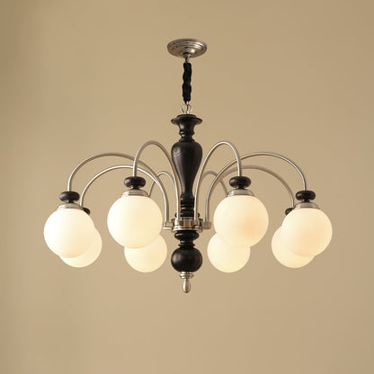 Adjustable Multi-Arm Ceiling Light Fixture E27 Black Metal Spider Chandelier for Dining Room Kitchen Island Restaurant Loft Industrial Hangi