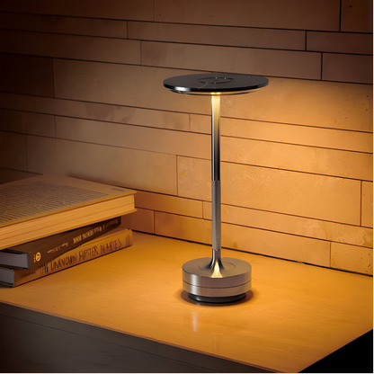 Wireless Dimmable Touch Control Table Lamp – Elegant LED Cordless Bedside Lamp for Modern Spaces