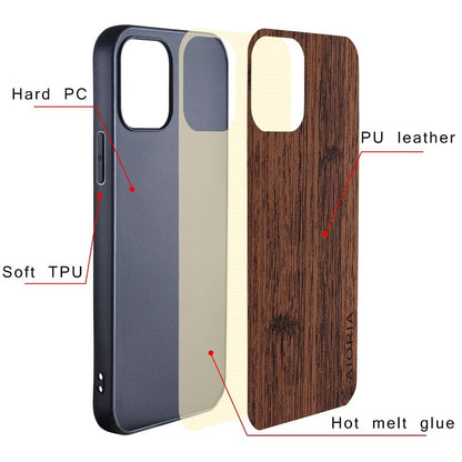 Google Pixel Natural Wood Grain Phone Case – Premium PU Leather with Raised Edge Protection for Screen & Camera