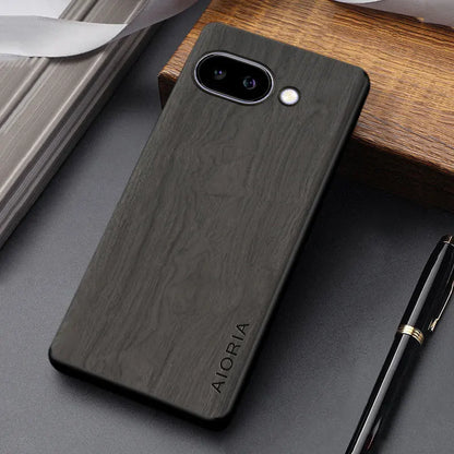 Wood Grain Phone Case for Google Pixel – Slim Protective Cover with Anti-Fingerprint Finish & Raised Edges – Fits Pixel 7A through 11 Pro