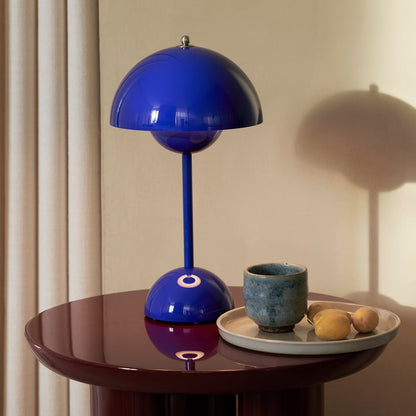 Portable Rechargeable LED Mushroom Lamp — Cordless Nightstand Light with 2000mAh Battery, Warm 3000K Glow for Bedroom, Living Room & Home Of