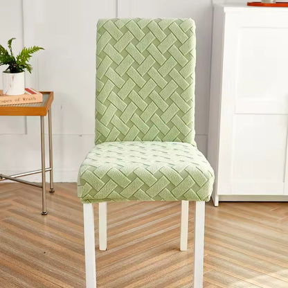 Woven Guard Dining Chair Covers - Stretchable Jacquard, Easy Care