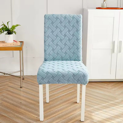 Woven Guard Dining Chair Covers - Stretchable Jacquard, Easy Care