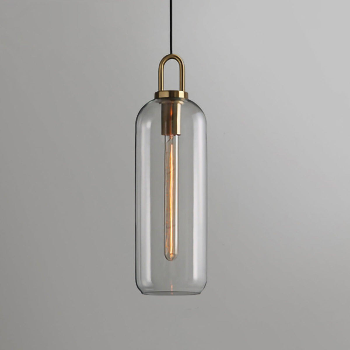 Glass Globe Hanging Light Fixture with Adjustable Cord for Dining Room Kitchen Island Bedroom Modern Minimalist Ceiling Pendant Lamp