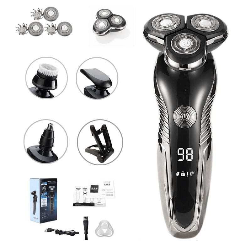 SMOOTHGLIDE – Electric Shaver Waterproof Rechargeable Wet Dry Grooming Razor