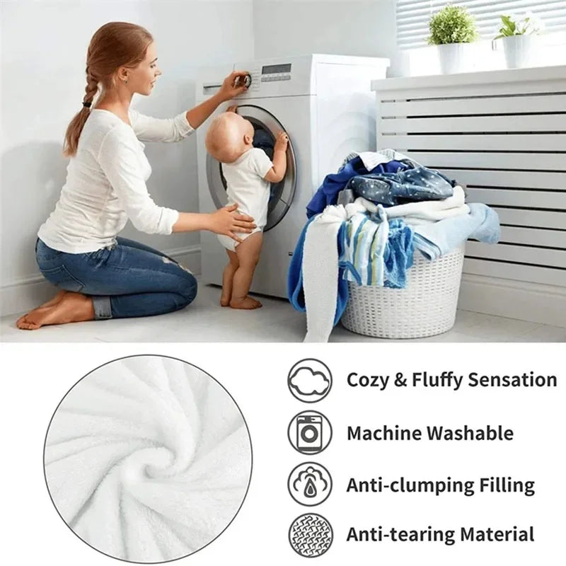 Ultra-Soft Plush Fleece Throw Blanket for Couch, Bed & Year-Round Comfort – Cozy Oversized Luxury Blanket for Living Room & Bedroom