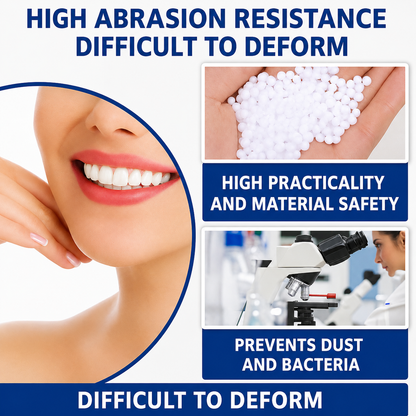 Temporary Tooth Repair Kit for Chipped Gaps Missing Teeth at Home Moldable Resin Filler Natural White Cosmetic Dental Fix Adults Kids Senior