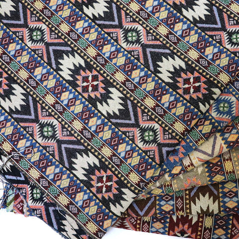 Ortekor Zarela | Boho Chenille Sofa Cover with Jacquard Design & Tassel Edges | Stylish Protection for Home Decor