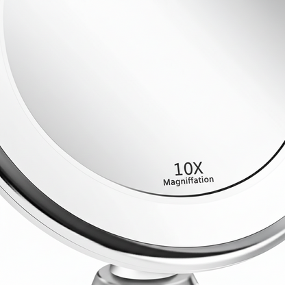 Zelyria | Vanity Mirror with LED Lights and 10x Magnification | Precision Makeup Application for Flawless Beauty