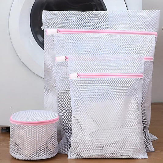 Zesty Laundry Bag Set - Durable Mesh for Delicates, 4 Sizes