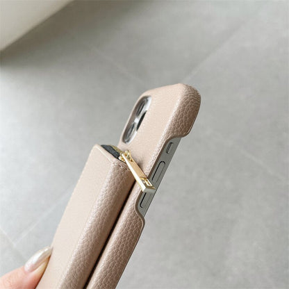 iPhone Wallet Case with Detachable Crossbody Strap & Card Holder – Hands-Free Phone Pouch for Women & Men – Vegan Leather Cover with