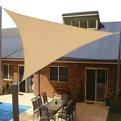 Waterproof Triangle Shade Sail with UV Protection for Patio, Yard & Pool | Durable Outdoor Canopy Sun Blocker