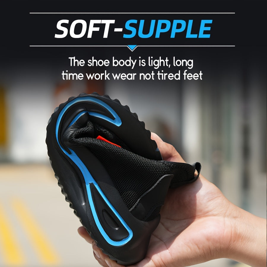 Steel Toe Work Sneakers for Men – Lightweight Breathable Safety Shoes with Puncture Protection for Jobsite & Outdoor Use