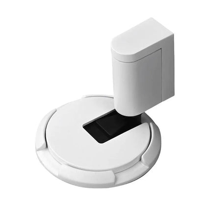 Floor-Mount Push-Lock Door Holder | Zinc Alloy Stopper for Living Room Office Bedroom Hallway | Non-Magnetic Release Mechanism