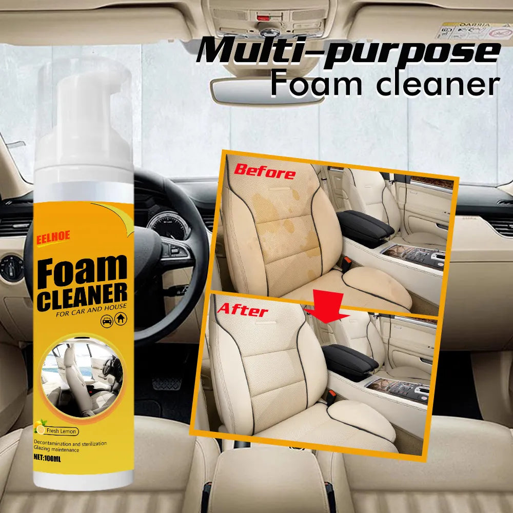 All-Purpose Spray Foam Cleaner for Kitchen, Car, Furniture & More - Protective Coating for Appliances and Upholstery