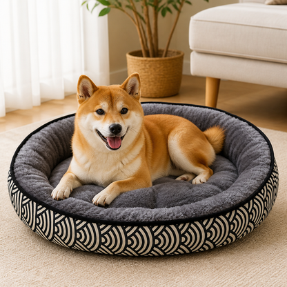 Ortekor Cozy Plush Polyester & Detachable Cover Pet Bed